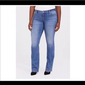 Torrid slim boot jeans vintage stretch light wash